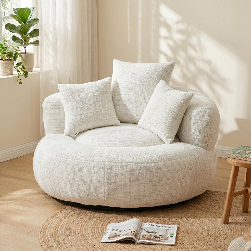 LVHOM Lazy Sofa mit 3 Kissen, Klassischer Sitzsack mit Produktbild 