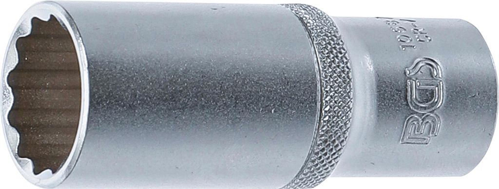 BGS 10687 Steckschlüssel-Einsatz, tief, 12-kant, 12,5 (1/2), 22 mm