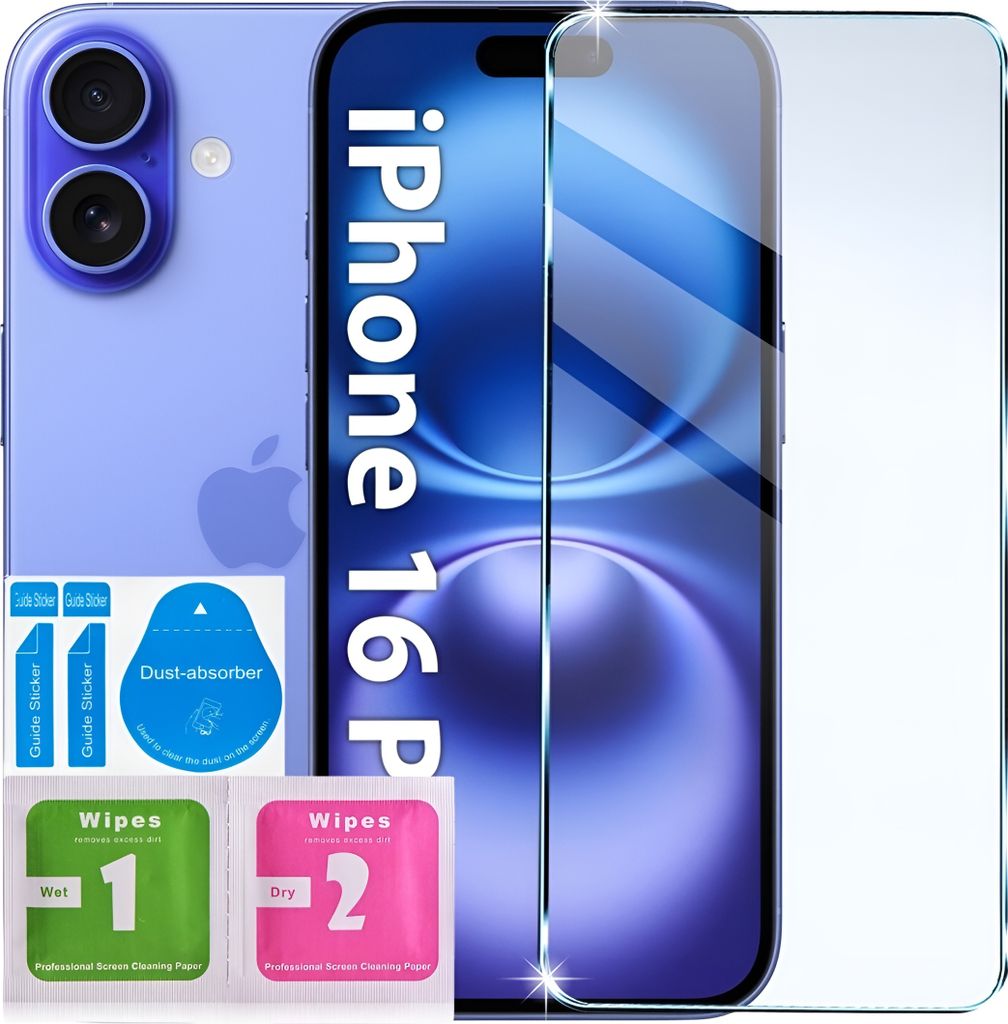 Tvrdené sklo pre Apple iPhone 16 sklo 9h silná ochrana skla Obrázok produktu 