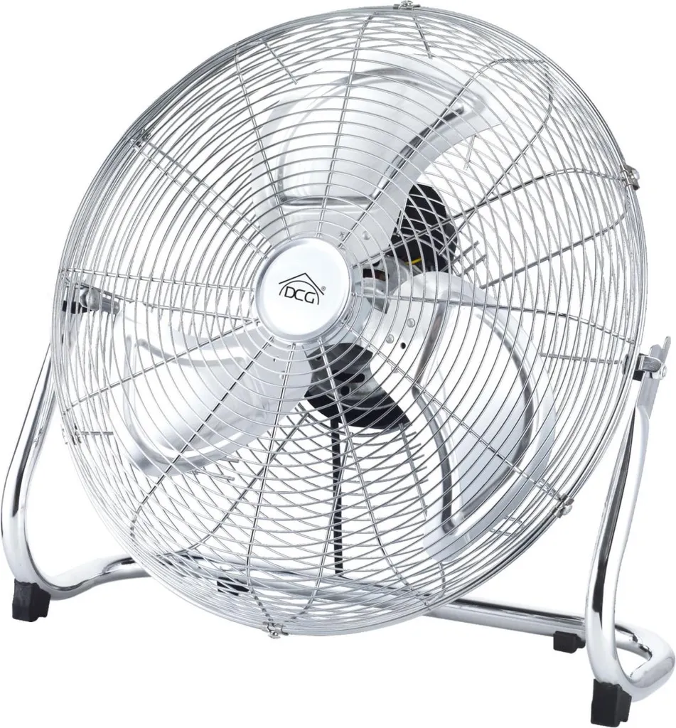 Ventilateur compact blanc DCG Eltronic CRB1255 à 3 vitesses réglables