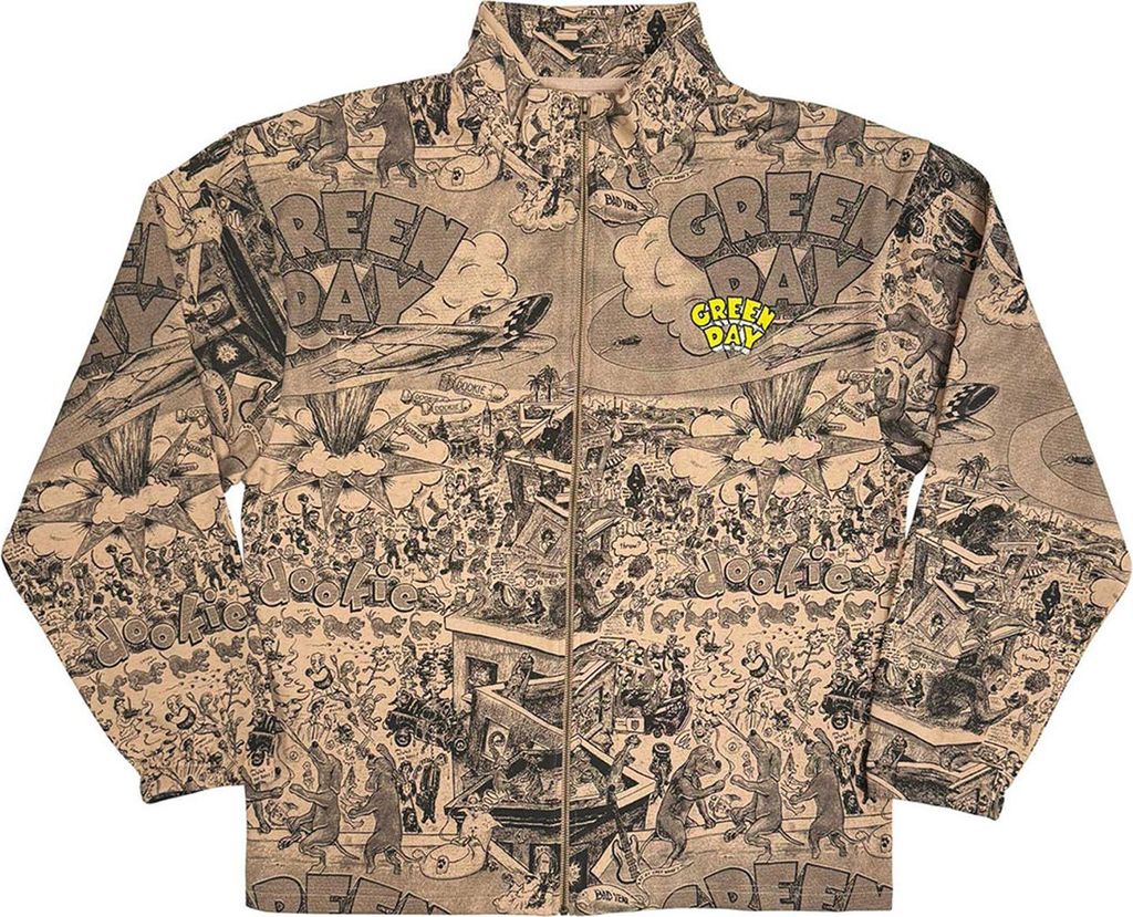 Green Day - "Dookie" Jacke für Herren/Damen Uni, Mit Reißverschluss RO15239 (S) (Braun)