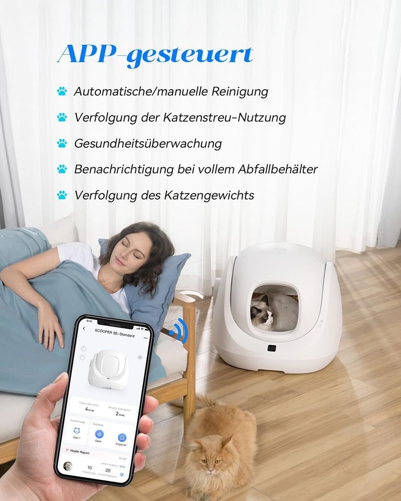 CATLINK automatisches Katzenklo Scooper SE BayMax Produktbild 5