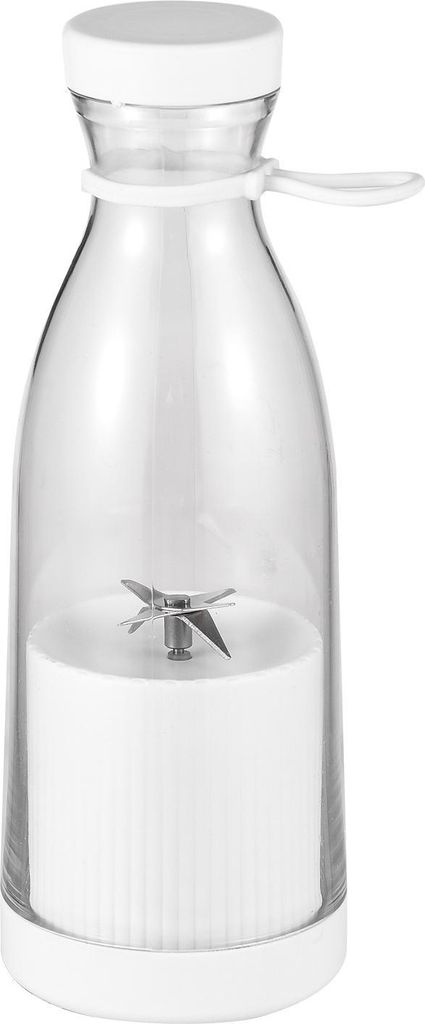 Portabler Mini-Elektro-Mixer, 380ml Entsafterbecher mit 6 Klingen, wiederaufladbarer Akku, für Smoothies, Milchshakes, Saft, Reisen & Sport