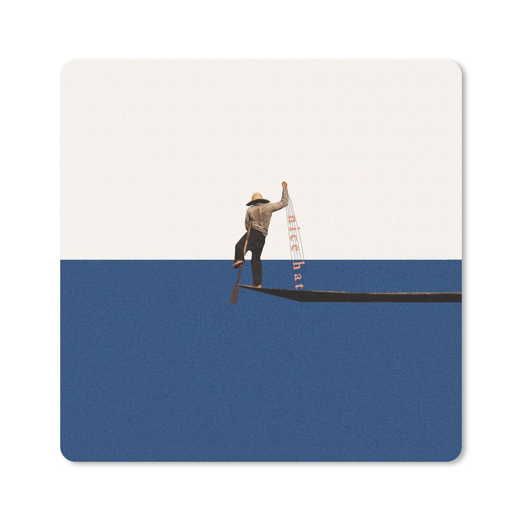 MuchoWow Mauspad Mousepad Frau - Komplimente - Abstrakt 20x20 cm - Mousepads - Maus Mat - Pad - Mausunterlage - Desk Mat - Bureauartikeln