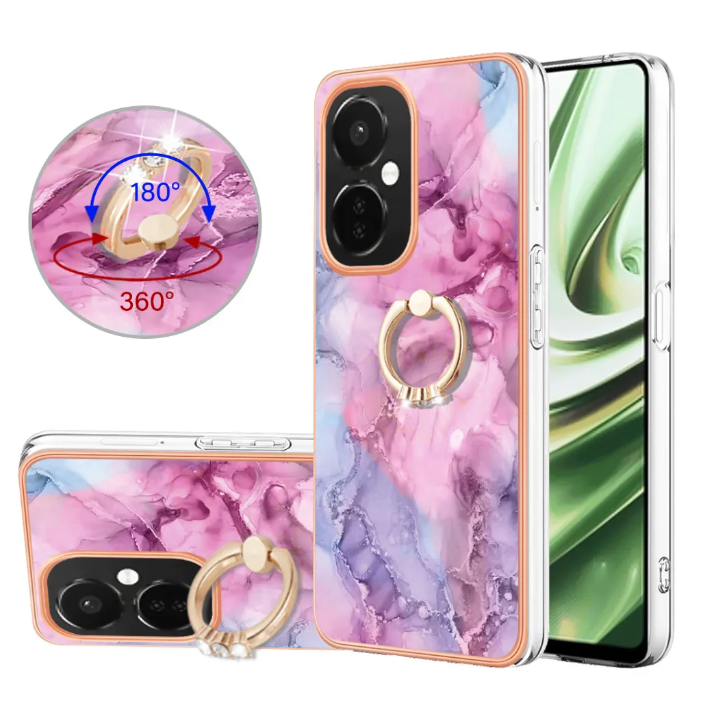 OFFERTA! Cover OnePlus Nord CE 3 Rosa con Anello - Stock Limitato
