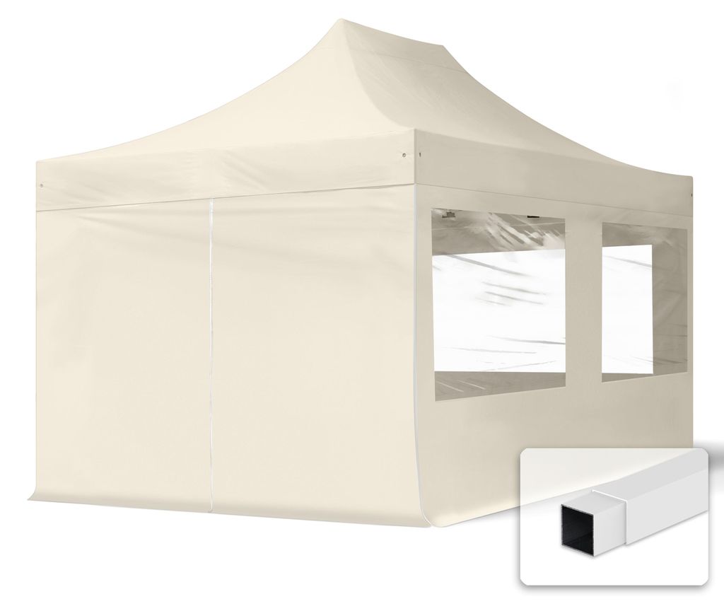 TOOLPORT 3x4,5m Stahl Faltpavillon, inkl. 4 Seitenteile, Produktbild 