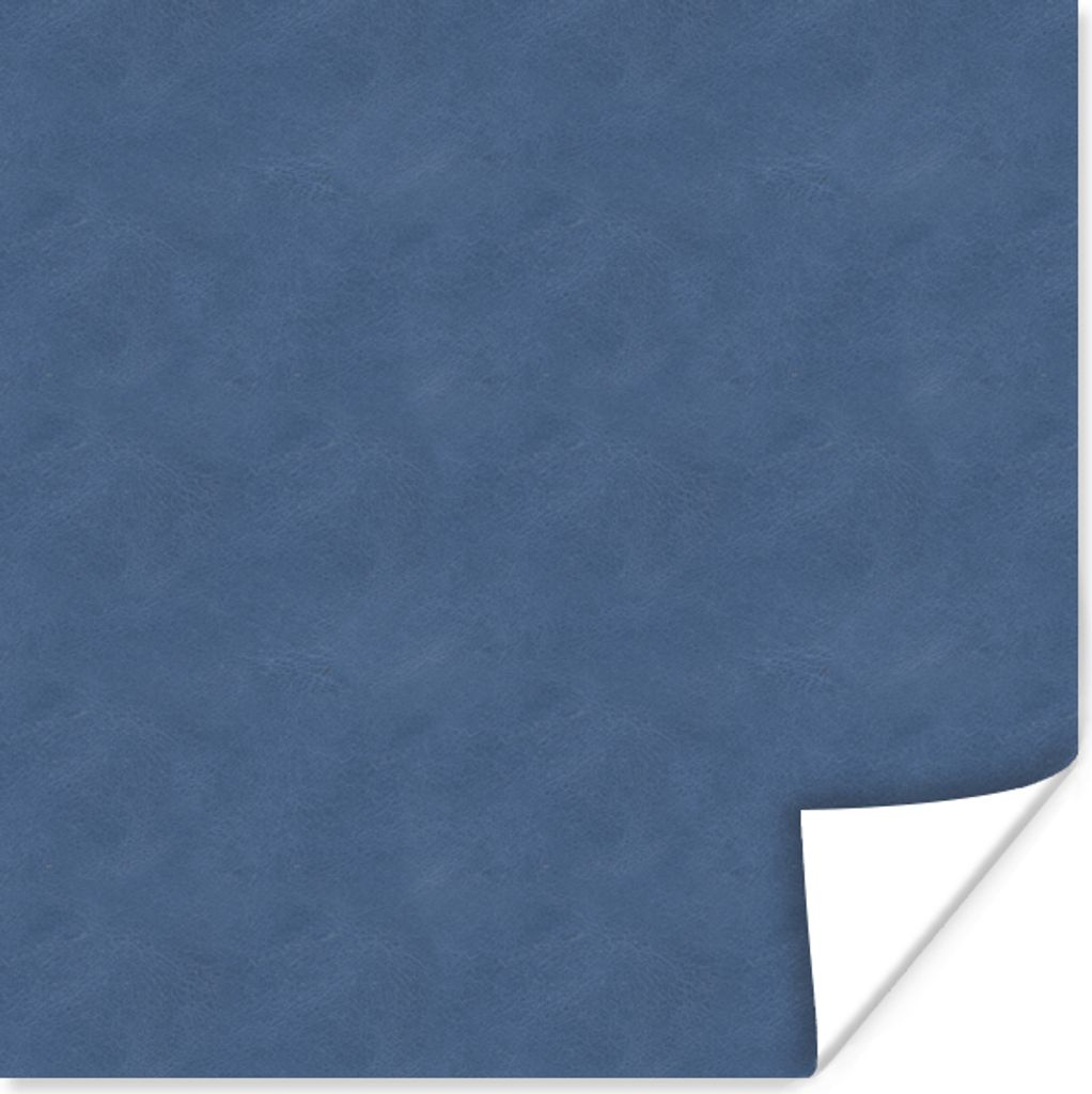 MuchoWow® Poster Leder - Blau - Tierhaut 100x100 cm - Produktbild 