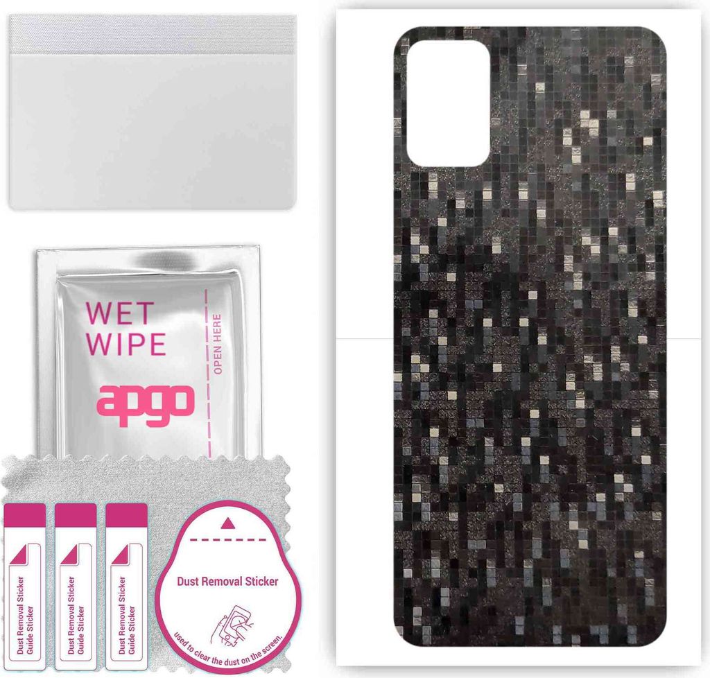 apgo Rückseite Schutzfolie, Skin, kompatibel mit Infinix Hot 11 Play, Hinten Displayschutzfolie aus Vinylfolie, kratzfest, einfache Montage - Carb...