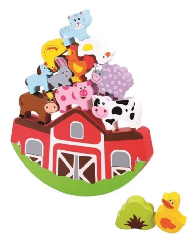 Lelin 50065 Holz - Balancespiel Farm / Bauernhof. Produktbild 