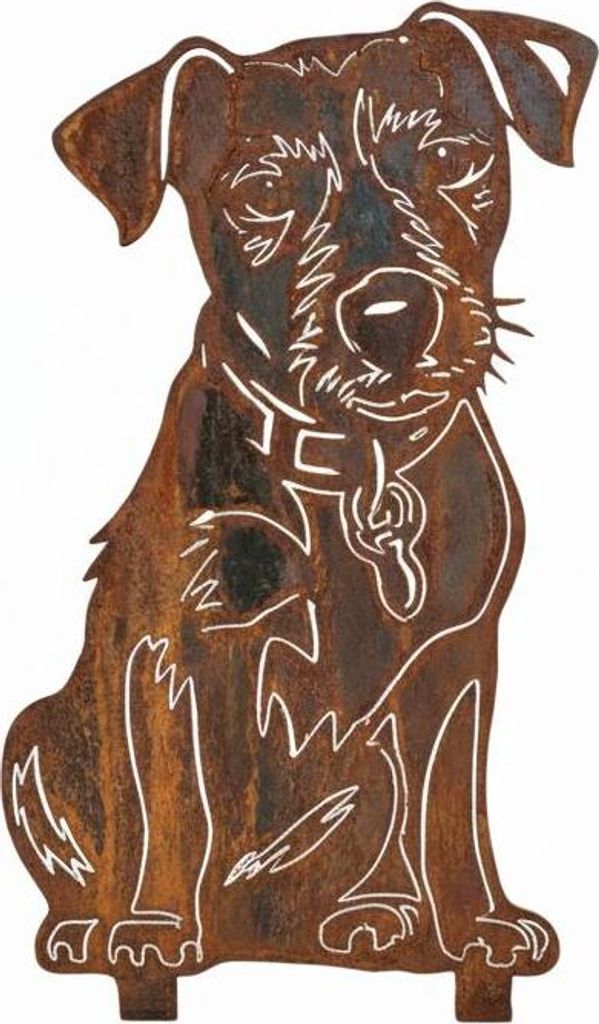 Edelrost Jack Russell Terrier - Rost Deko Hund Rostfigur Produktbild 