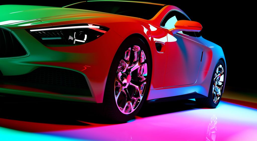 Papermoon VLIES Fototapete, Digitaldruck, Modernes Coupé-Auto (1091)