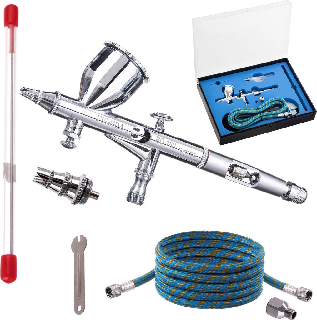Kit Aérographe et Compresseur FD-18-2 Pas cher pour Maquette – Aérographe France