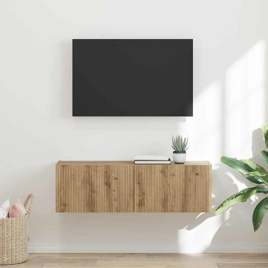 Maison Exclusive - Mobile TV artigianale in rovere 98 x 31 x 29,5 cm