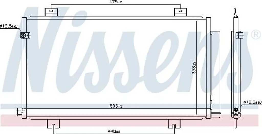 Condenseur de Clim Civic 80100TGNG01 : Restaurez le Froid avec Nissens