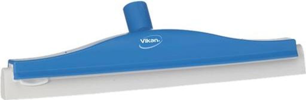 Vikan Bodenabzieher - Klassisch mit Flexibler Hals - 40 cm, Blau, Hygienisch mit Austauschbarem Schaumgummi-Modul