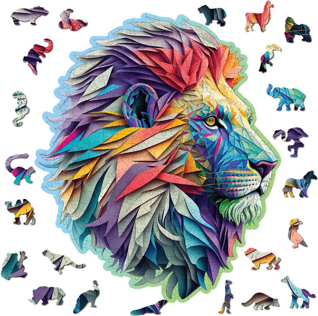 Wooden-City Wooden City: Wooden Puzzle Modern Lion Sonstige
