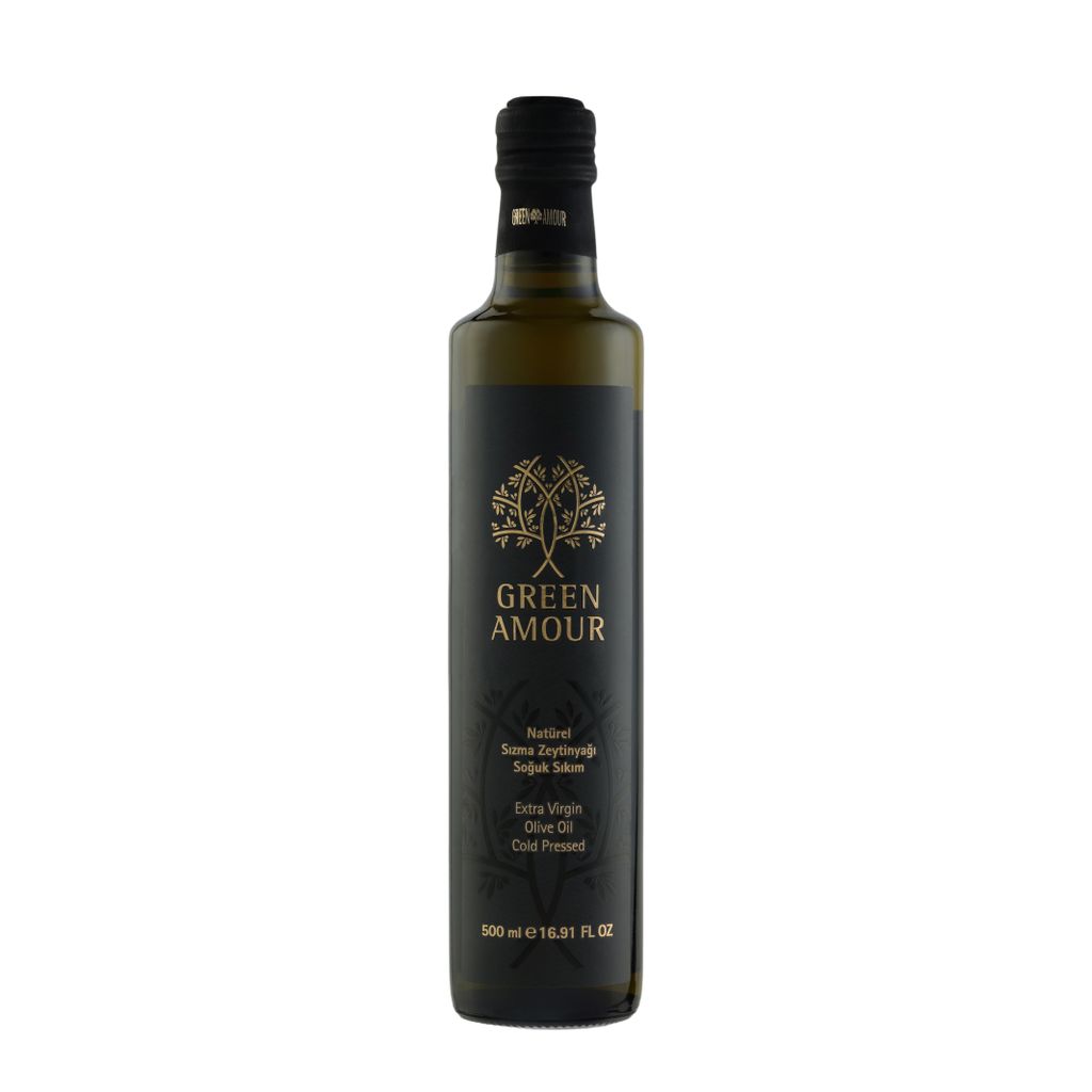 Green Amour Natives Olivenöl Extra 500 ml, kaltgepresst, 0,3 % Säure