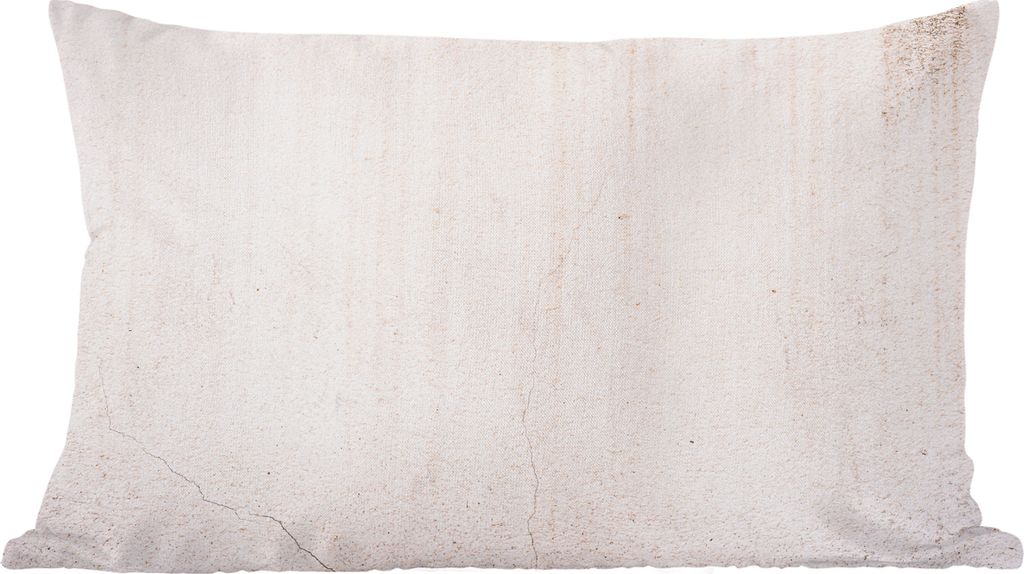 MuchoWow Zierkissen Sofakissen Wohnzimmer Dekokissen 50x30 cm Beton - Wand - Weiß - Wohnzimmerdekoration - Polster mit Photo