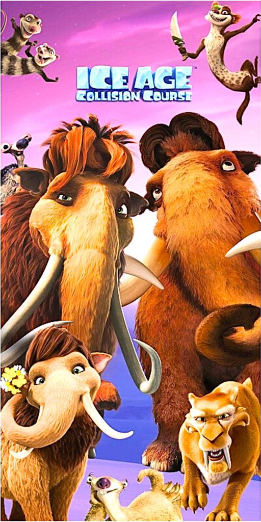 Ice Age Badetuch Strandtuch - Kinder Strandlaken 70 x 140 cm aus Baumwolle