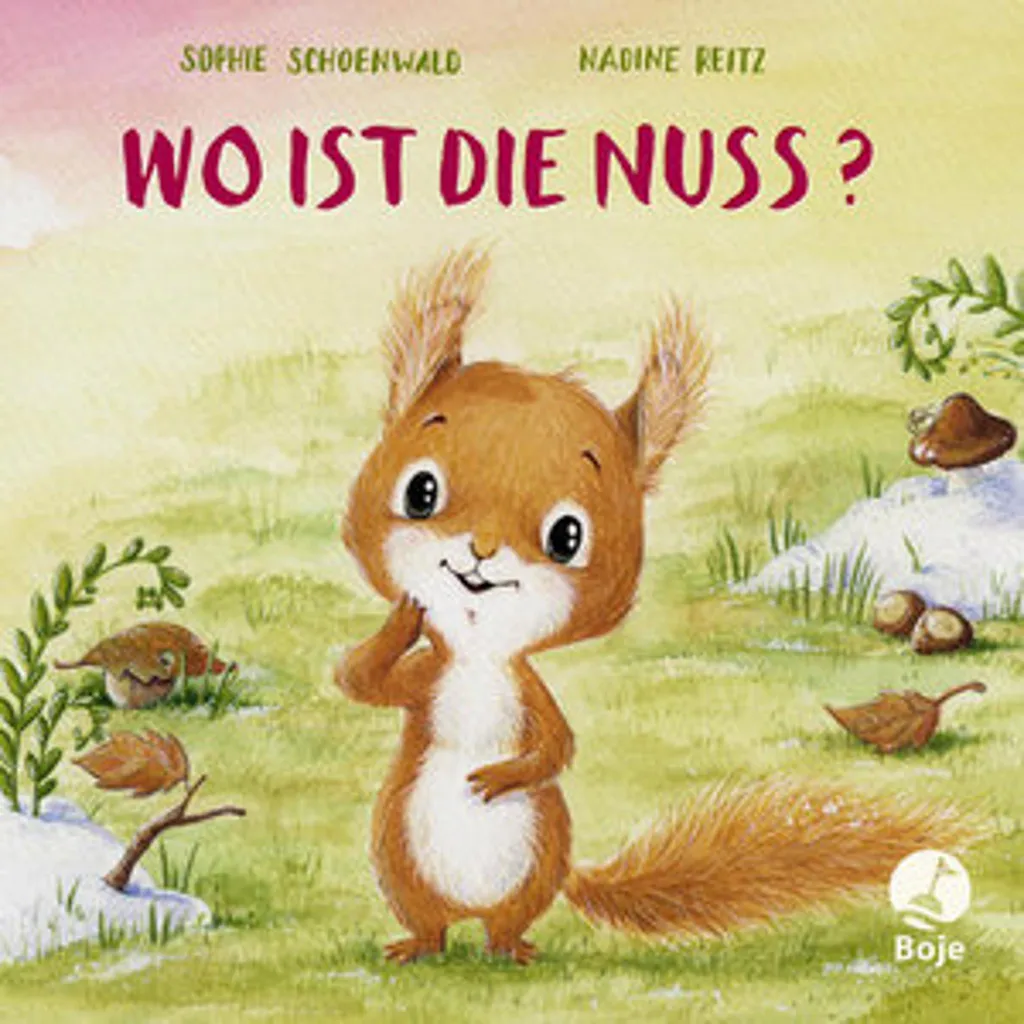Jeu de mémoire Wo ist die Nuss en bois naturel pour l'éveil des petits