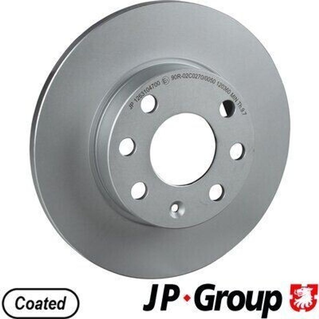 2x JP GROUP Bremsscheibe 1263104700 vorne für OPEL Corsa B Schrägheck (S93)