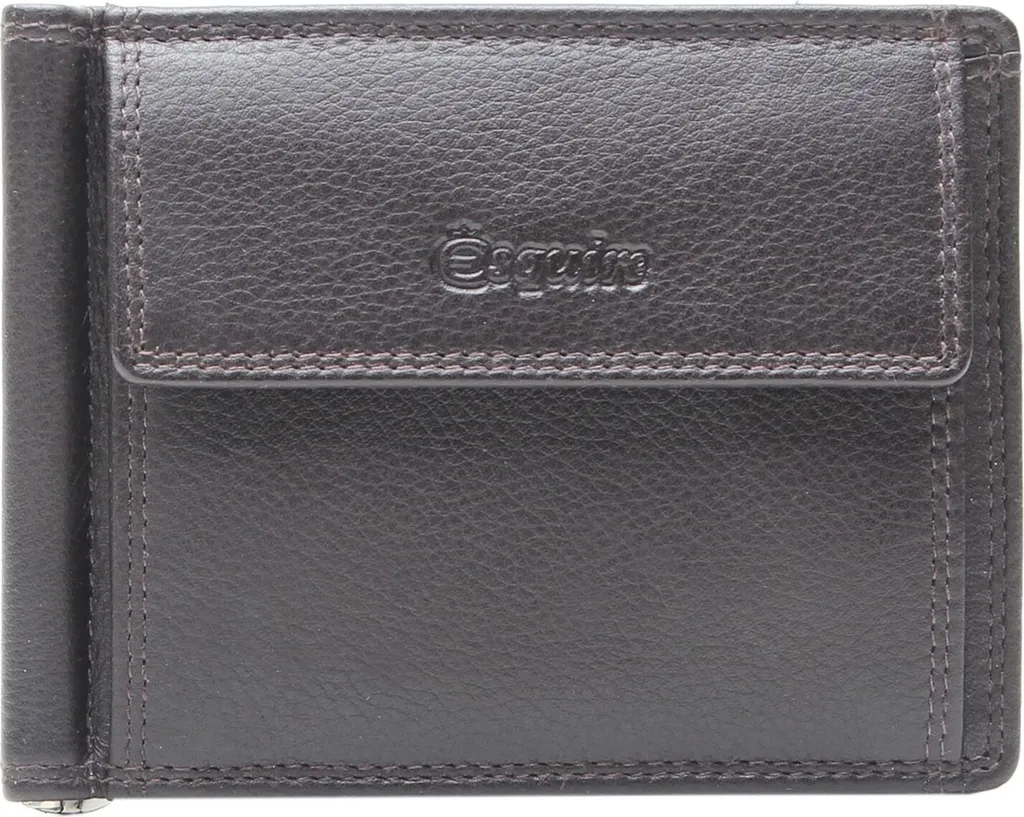 Pince à Billets Esquire Duo Marron - Solution Anti-Volume Portefeuille