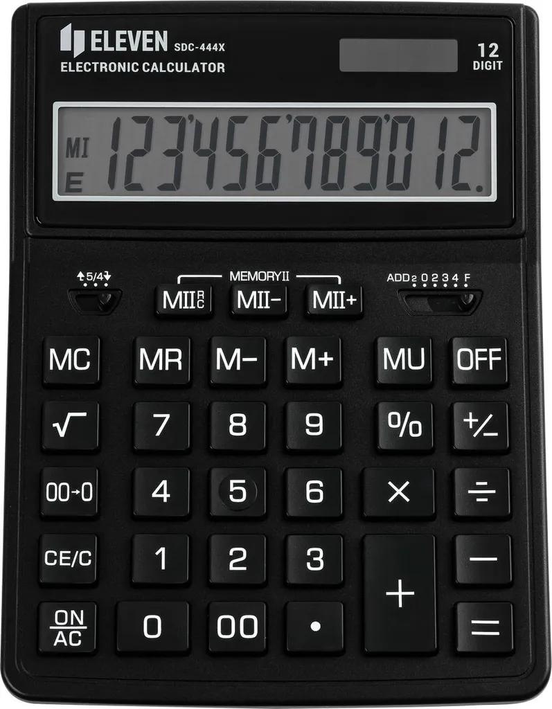Calculatrice de bureau Eleven SDC-444XRBKE idéale pour comptabilité - 2