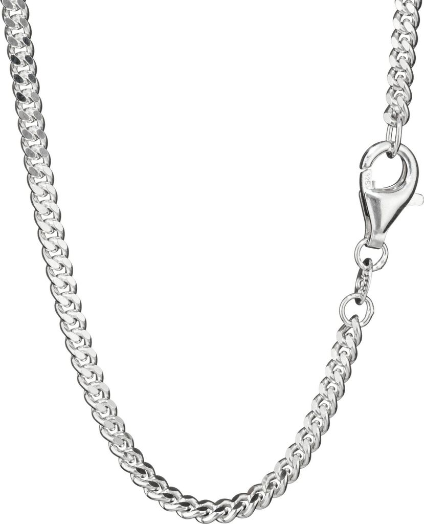 Silberkette 65cm Panzerkette diamantiert 925 Silber 2,3mm Produktbild 
