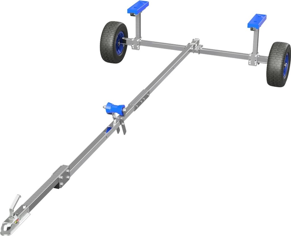 Slipwagen Handtrailer Hafentrailer Bootstrailer Bootswagen SUPROD XTR-B360A, Ø 420 mm