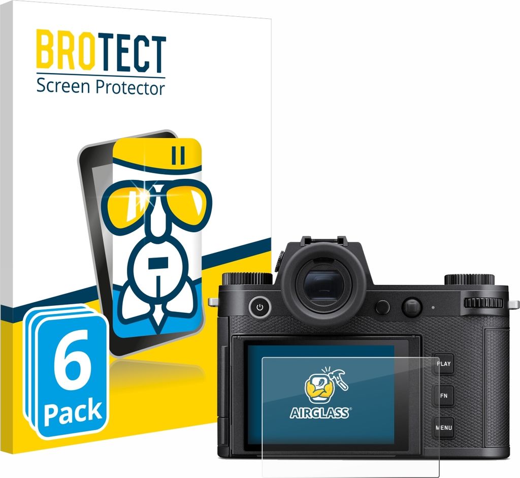 6x BROTECT Schutzglas für Leica SL3-S Schutzfolie Panzer Folie Glas Display Schutz klar