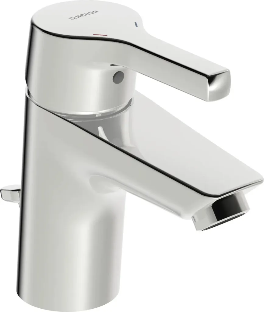 Hansa Hansapaleno 56352203 - Miscelatore Lavabo Cromo con Scarico a Tiretta