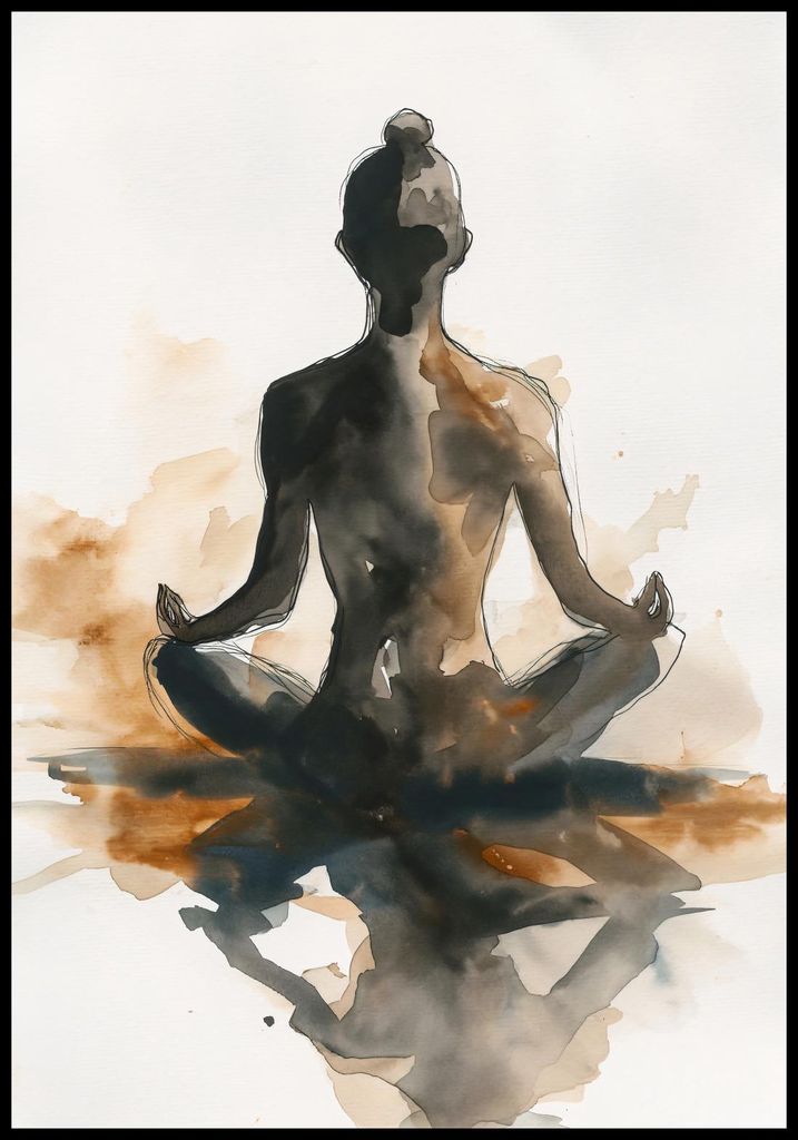 Plakat 68x98cm Seelenfrieden durch deine Ruhe