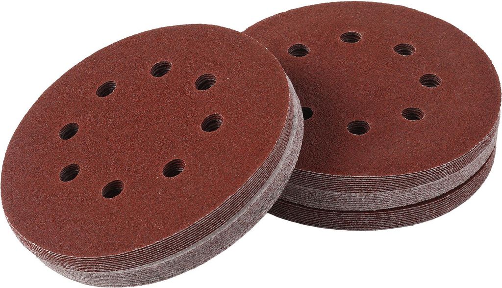 Schleifscheibe 125 mm P100 mit Klettverschluss, 50 Stück, Produktbild 