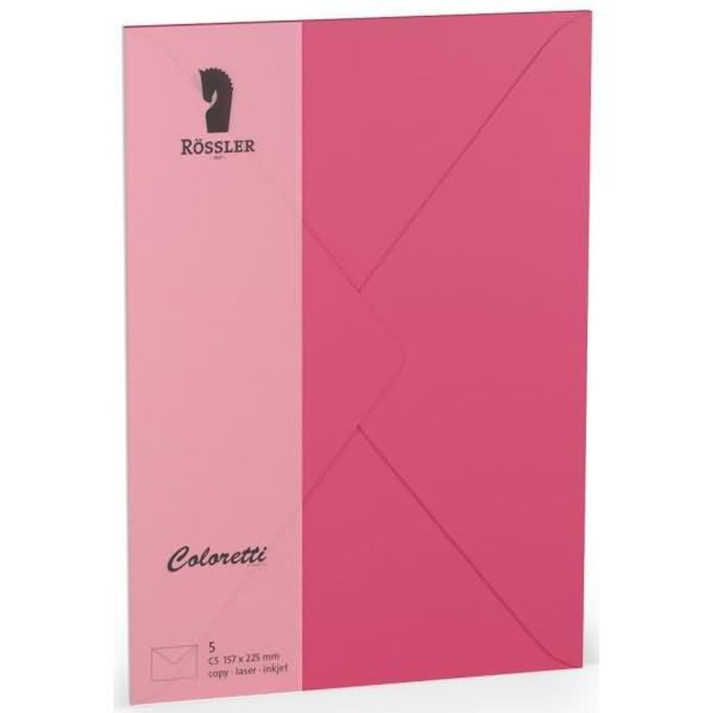 Briefumschläge Coloretti VE=5 Stück C5 Pink Produktbild 