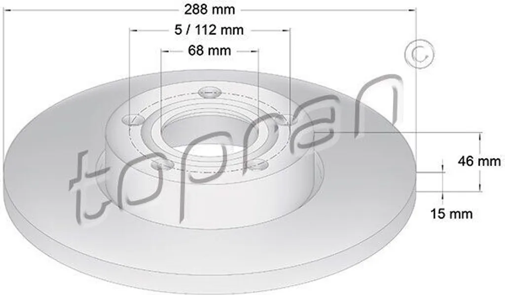 Disque de frein avant ventilé pour Audi A4 8D2 et A6 4A2 - Qualité OE