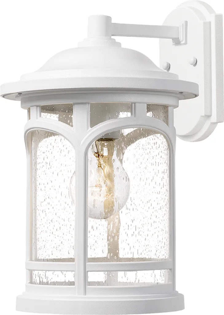 Applique d'extérieur robuste E27 60W blanche Marblehead étanche IP44