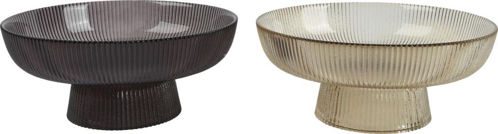 Dekorative Servierschale aus Glas Ø 26 x 11 cm Produktbild 