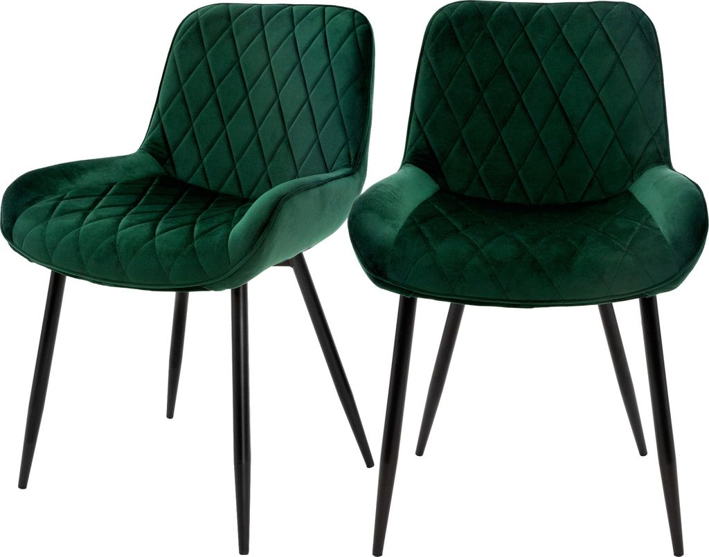ML-Design 2er Set Esszimmerstühle mit Rücken- und Produktbild 