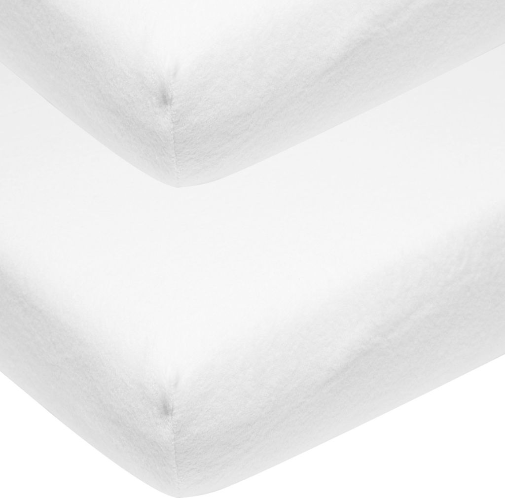 Meyco Jersey Spannbetttuch 50 x 90 cm Weiß 2 Stück Produktbild 