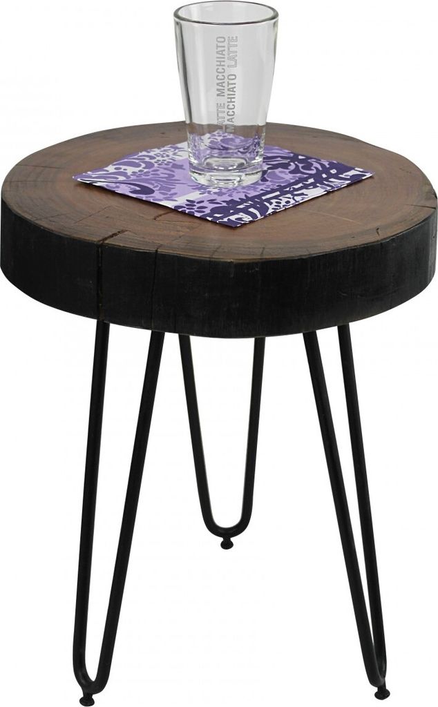 Beistelltisch Massivholztisch WABEN 30x30 cm Holz Sheesham