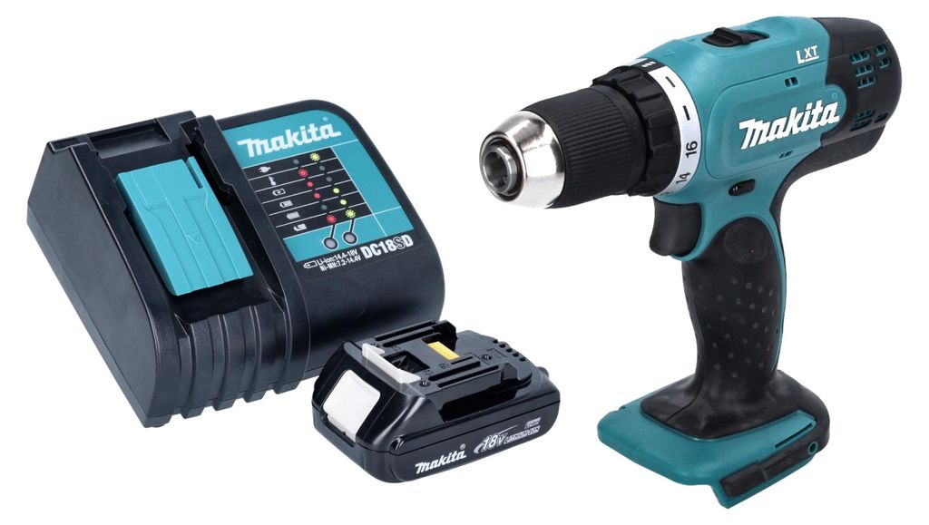 Makita DDF 453 SYX5 Akku Bohrschrauber 18 V 42 Nm + 1x Akku Produktbild 