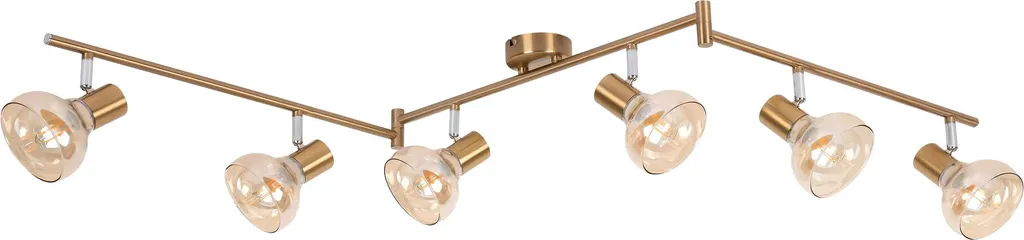 Recensione Rabalux Holly 5553 | Plafoniera 6 Luci Oro Antico E14