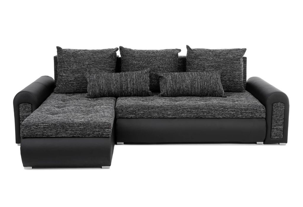 Relax-hoekbank met slaapfunctie en opbergruimte, in de Productafbeelding 