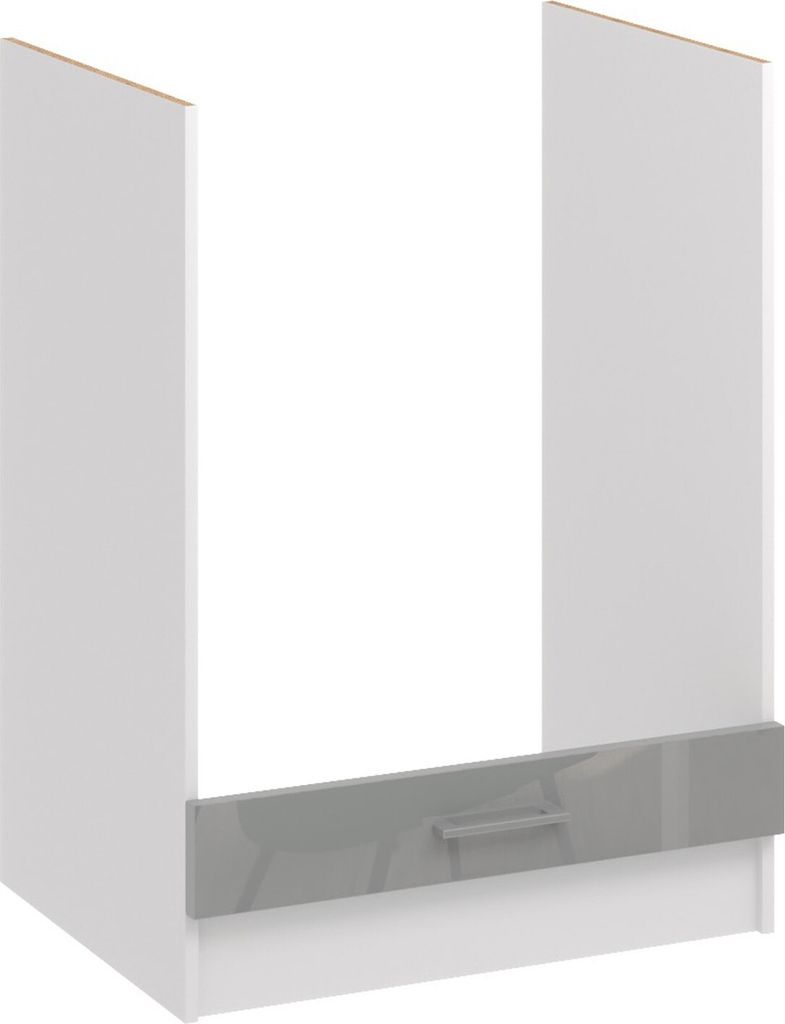 Roe Furniture | Küchenunterschrank 60 cm - Grau – Glanzgrau Produktbild 