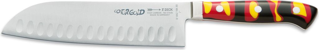 F. DICK Premier Plus GO FOR GOLD Kullenschliff 18 cm scharfes Küchenmesser