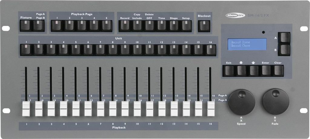 Showtec SM-16/2 FX Lichtpult mit 32 Kanälen und Shape Engine
