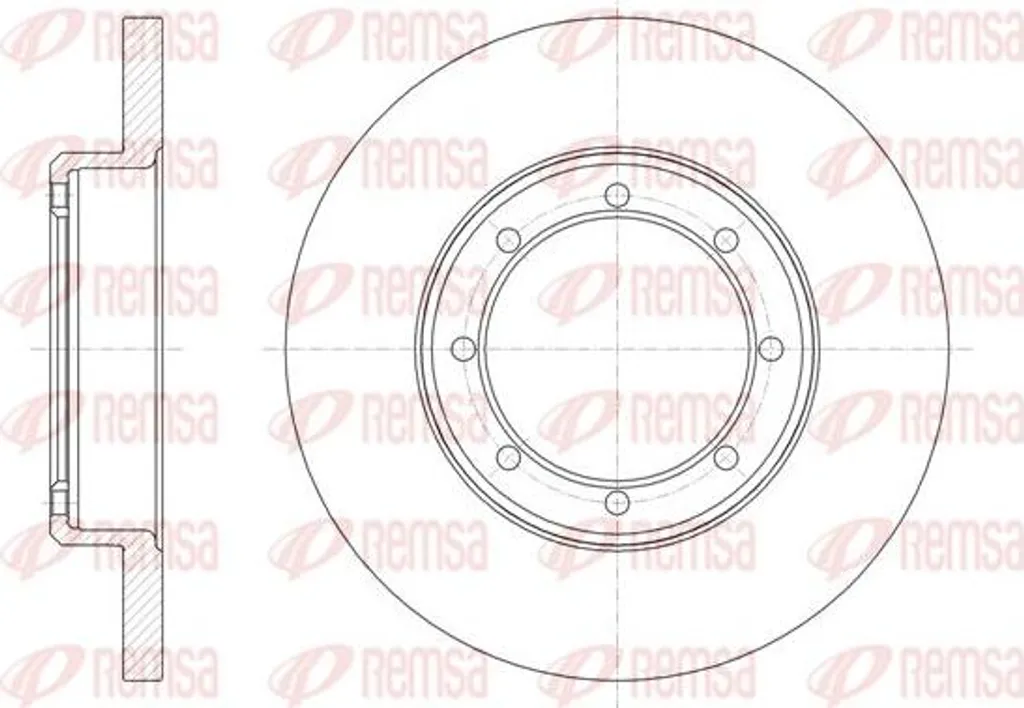 Disque de frein REMSA 61476.00 pour NV400 Movano et Master - OE 4421180