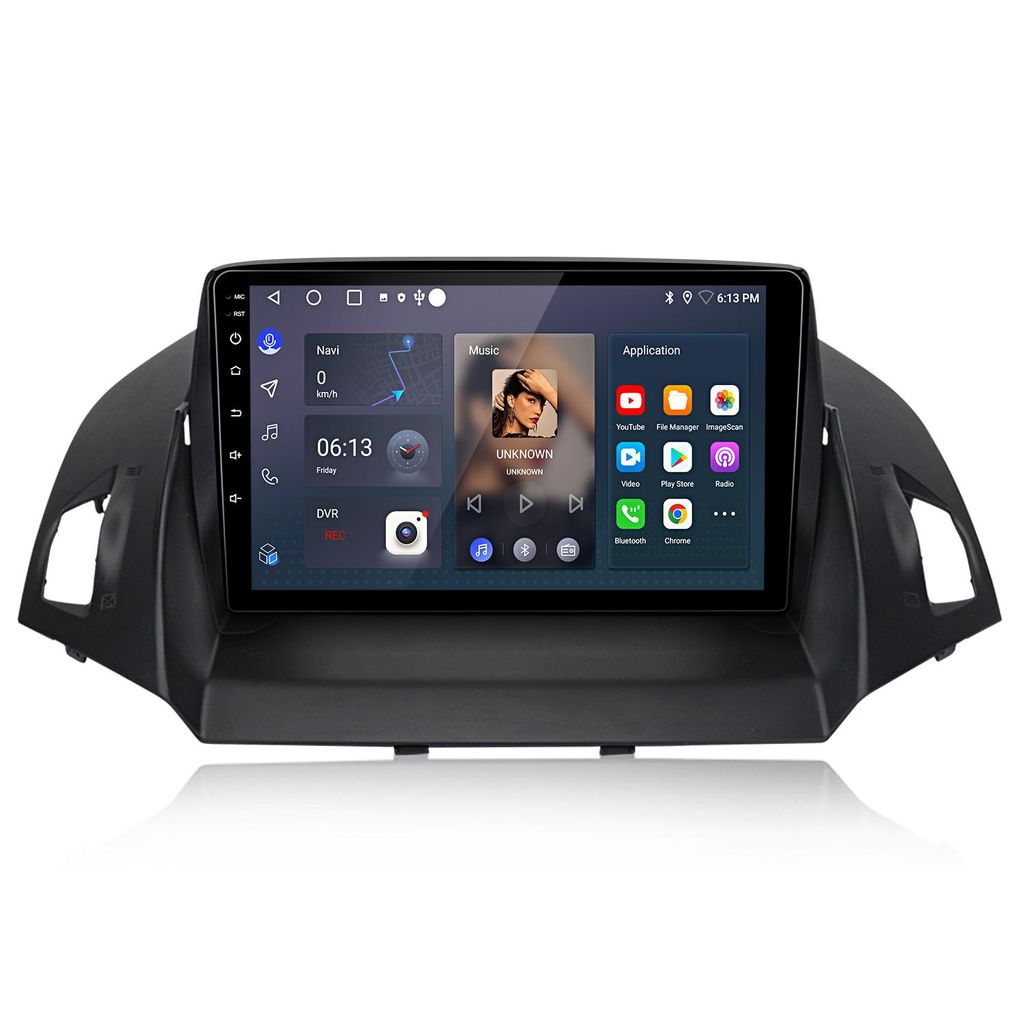 Autoradio CarPlay Android 15 da 9" per Ford Kuga Escape Immagine del prodotto 