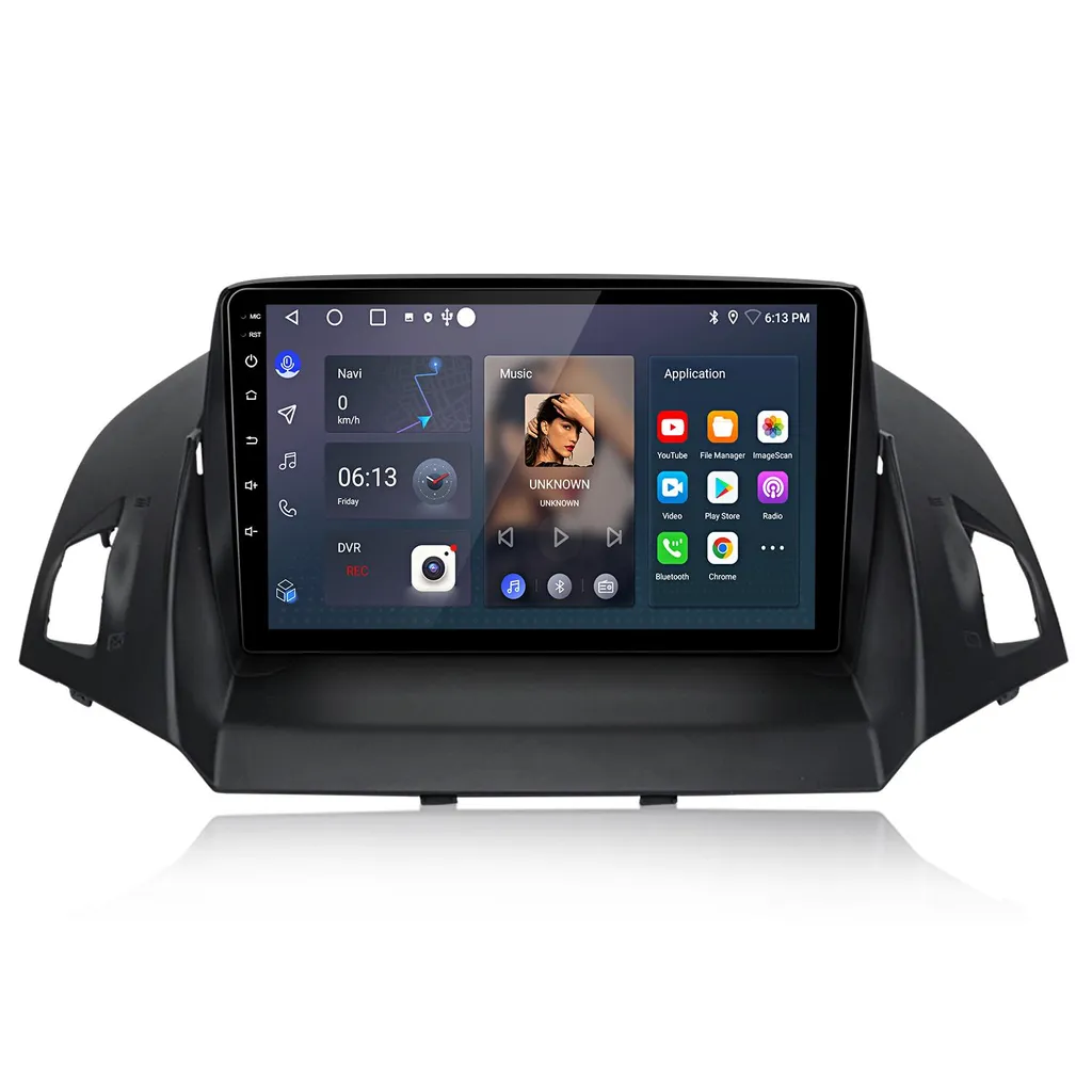 Autoradio CarPlay Android 15 da 9" per Ford Kuga Escape (2013-2016) Navigatore GPS WIFI BT DAB+ SWC USB DSP 2 GB+64 GB