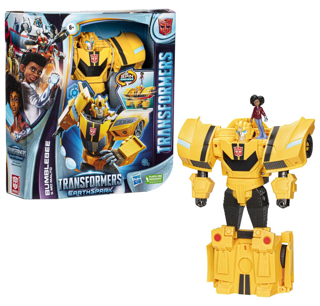 Transformers EarthSpark Spin Changer Bumblebee und Mo Malto Obrázok produktu 